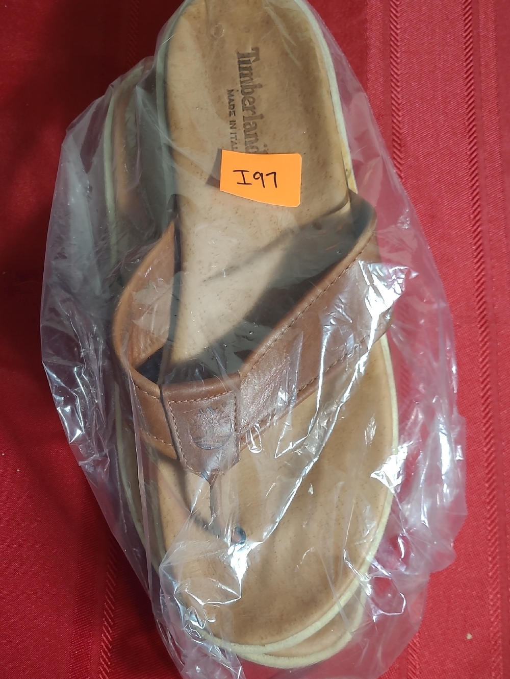 Timberland Brown Leather Toe-Post Sandals- Mens Size 11 - Picture 10 of 10